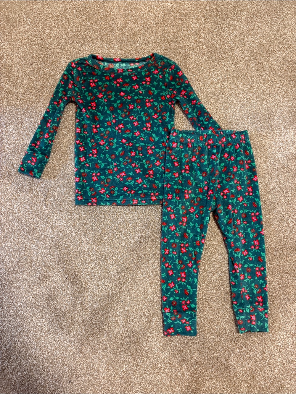 2T Flannel Long Sleeve Pajama Set
